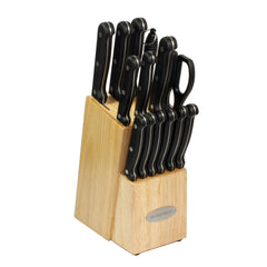 15-Piece Knife Set with Block, Natural